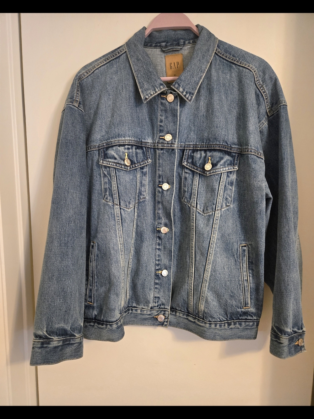GAP Oversized Icon Denim Jacket - Women's